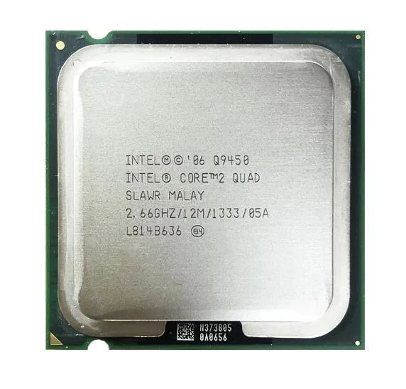 BX80569Q9450A - Intel Core-2 Quad Q9450 2.66GHz 1333MHz FSB 12MB L2 Cache Socket 775 Processor