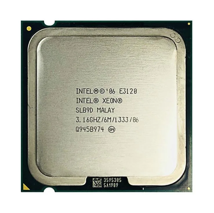 BX80570E3120 - Intel Xeon E3120 Dual Core 3.16GHz 6MB L2 Cache 1333MHz FSB Socket T(LGA775) 45NM 65W