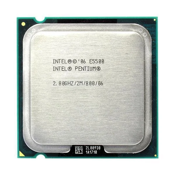 BX80571E5500 - Intel PENTIUM Dual Core E5500 2.8GHz 2MB L2 Cache 800MHz FSB LGA775 Socket 45NM 65W Desktop Processor