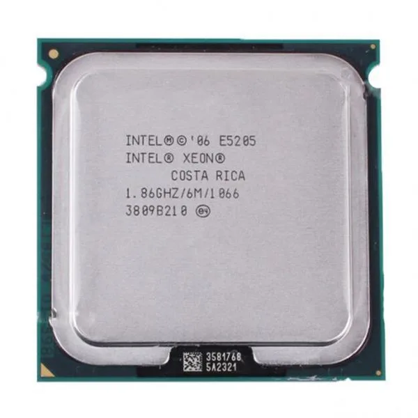 BX80573E5205P - Intel Xeon E5205 Dual Core 1.86GHz 6MB L2 Cache 1066MHz FSB Socket LGA771 Processor
