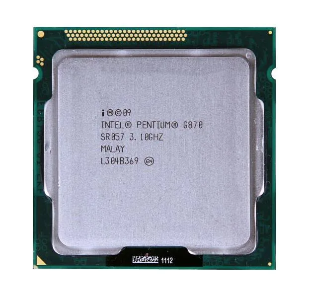 BX80623G870 - Intel Pentium G870 Dual Core 3.10GHz 5.00GT/s DMI 3MB L3 Cache Socket FCLGA1155 Processor