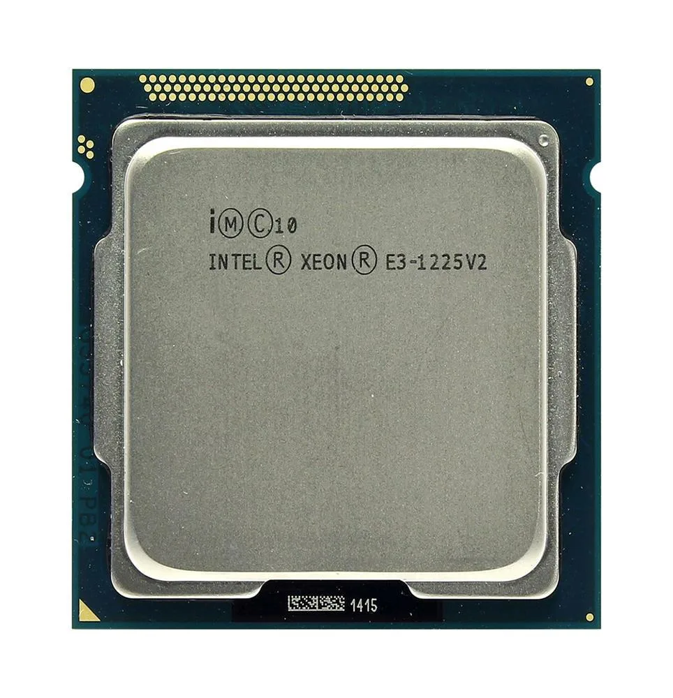 BX80637E31225V2 - Intel Xeon E3-1225 v2 Quad Core 3.20GHz 5.00GT/s DMI 8MB L3 Cache Socket FCLGA1155 Processor (Clean pulls)