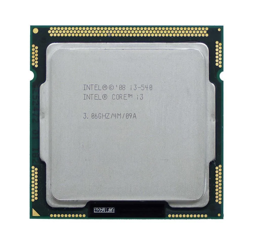 BXC80616I3540 - Intel Core i3-540 Dual Core 3.06GHz 2.50GT/s DMI 4MB L3 Cache Socket FCLGA1156 Desktop Processor