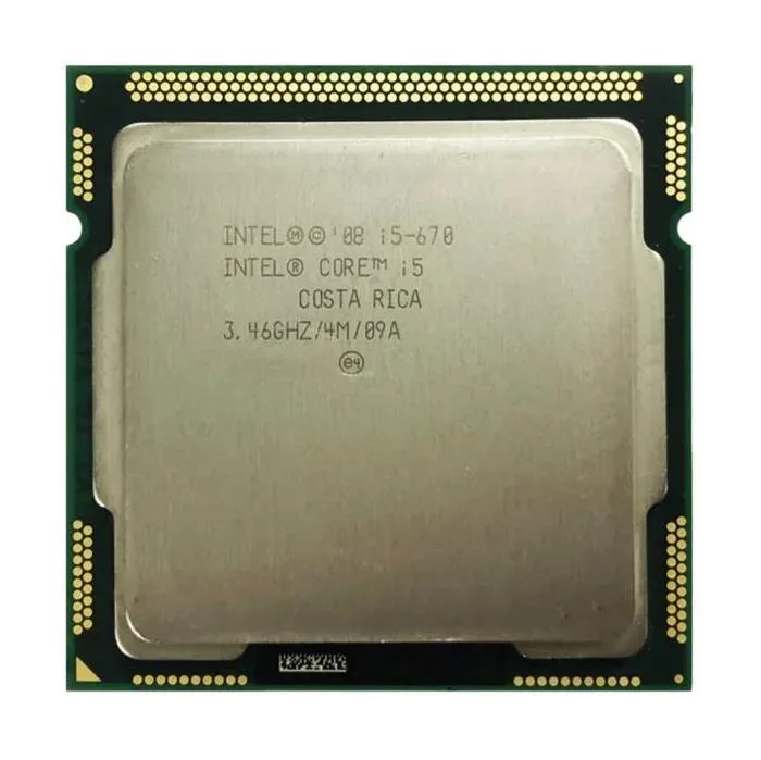 BXC80616I5670 - Intel Core i5-670 Dual Core 3.46GHz 2.50GT/s DMI 4MB L3 Cache Socket FCLGA1156 Desktop Processor