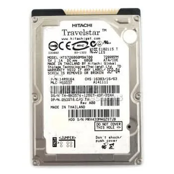C4K60-20 - Hitachi Travelstar C4K60 20GB 4200RPM Ultra ATA/100 IDE 2 MB Cache ZIF 1.8-inch Hard Drive