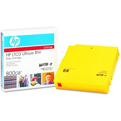 HP C7973AL#022 LTO-3 Ultrium 400/800GB RW Storage Media non Custom Label Tape Data Cartridge