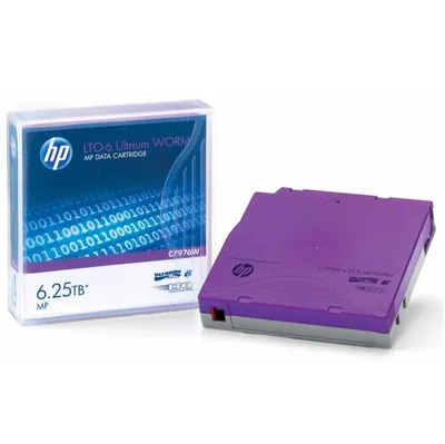 C7976WL - HP LTO-6 Ultrium 6.25TB MP WORM Custom Labeled Data Cartridge 20 Pack