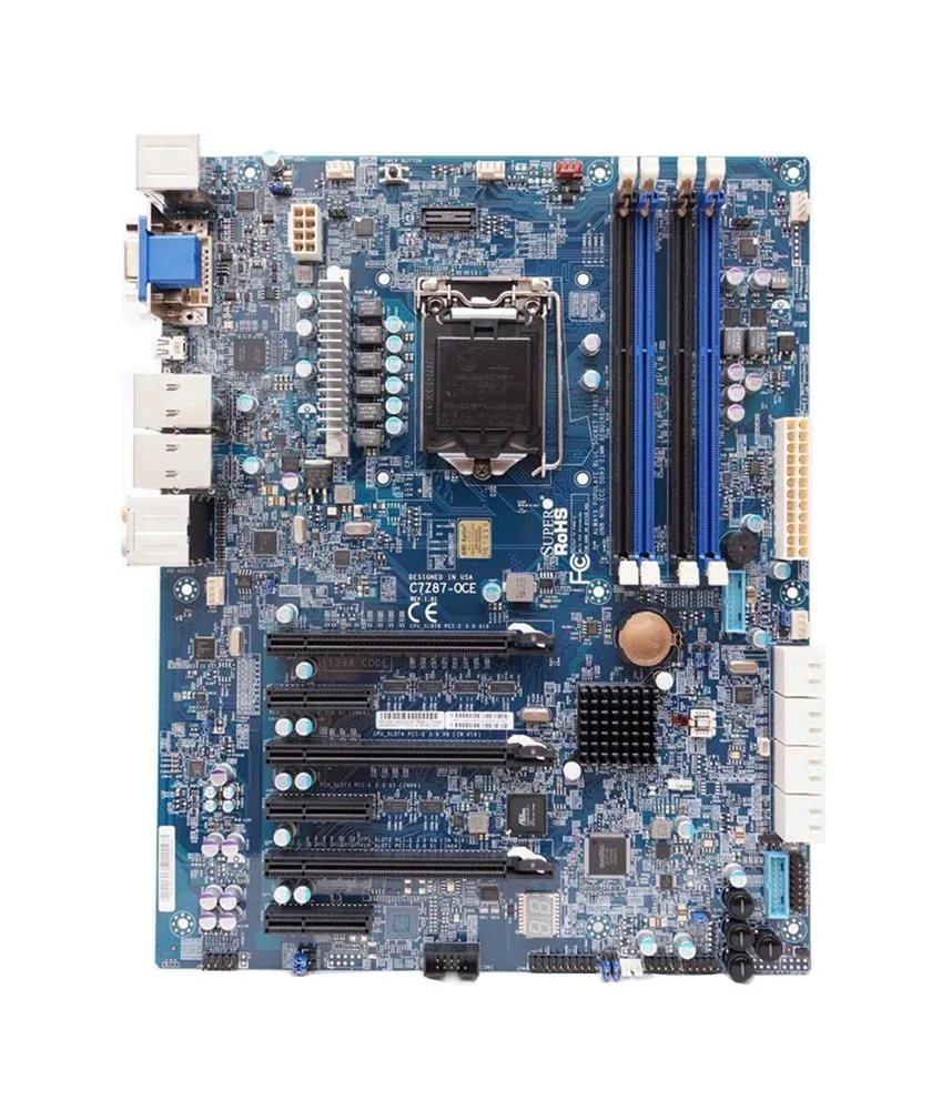 C7Z87-OCE - Supermicro LGA1150/ Intel Z87/ DDR3/ SATA3/USB3.0/ A/2GbE/ ATX Motherboard