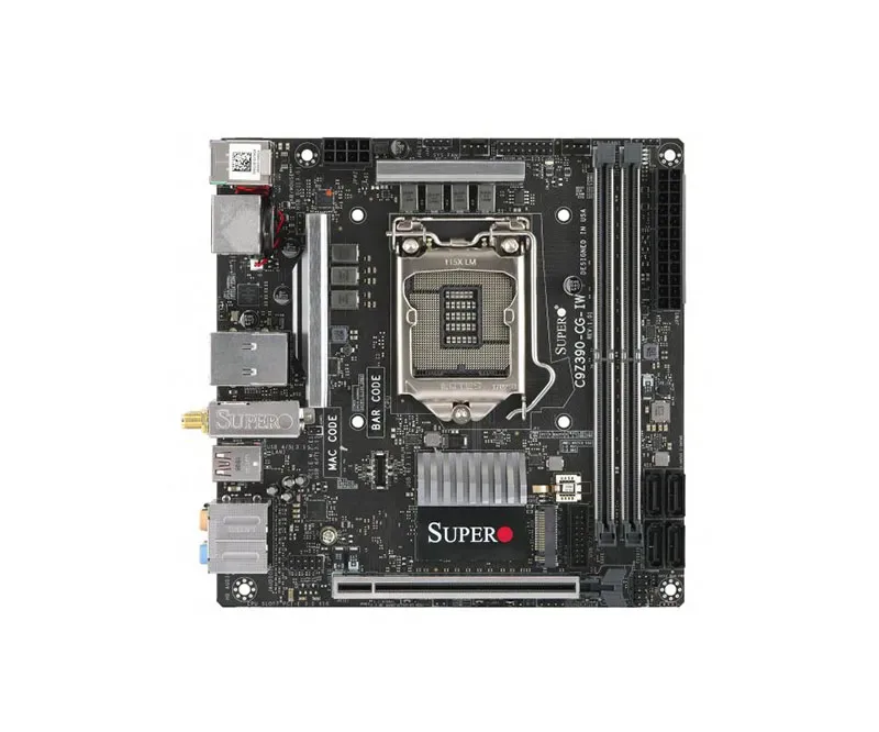 C9Z390-CG-IW - Supermicro MiniITX Intel Z390/Core i7/i5/i3/Pentium/Celeron DDR4 LGA-1151 Motherboard
