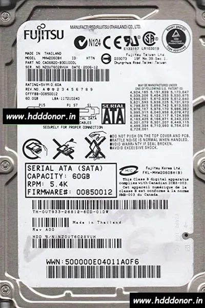 CA06820 - Fujitsu 120GB 5400RPM SATA 2.5-inch Hard Drive