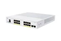 CBS250-16P-2G - Cisco 250 Series CBS250-16P 16 x Ports 10/100/1000 PoE+ + 2 x Ports Gigabit SFP Rack-Mountable Layer 3 Manageable Gigabit Ethernet Network Switch