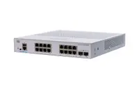 CBS250-16T-2G - Cisco 250 Series CBS250-16P 16 x Ports 10/100/1000 PoE+ + 2 x Ports Gigabit SFP Rack-Mountable Layer 3 Manageable Gigabit Ethernet Network Switch
