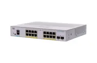 CBS350-16FP-2G - Cisco Business 350 Series PoE+ 16 x Ports 10/100/1000Base-T + 2 x SFP Managed Layer 2 Gigabit Ethernet Switch