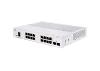 CBS350-16T-E-2G - Cisco Business 350 Series CBS350-16T-E-2G 16 x Ports 10/100/1000 + 2 x Ports Gigabit SFP Rack-Mountable Layer 3 Manageable Gigabit Ethernet Network Switch