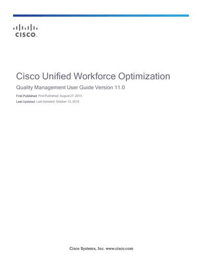 CCX-50-QM-S1 - Cisco Unified Workforce Optimization Quality Management for Unified Contact Center Express 5.0 License 1 Named User PC