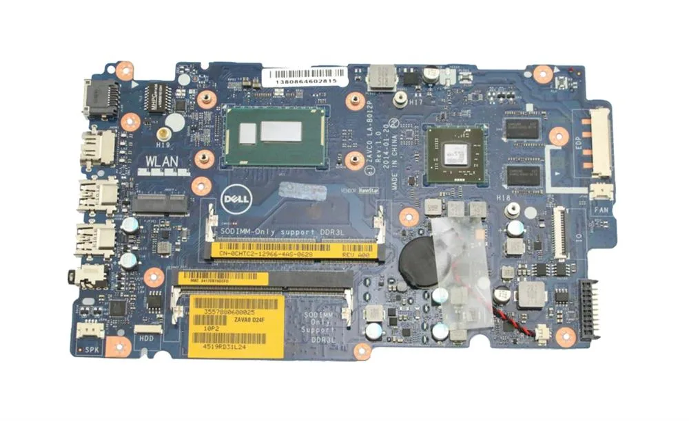 CHTC2 - Dell System Board (Motherboard) with Intel i5-4210U 1.70GHz CPU for Inspiron 15 5547 Laptop System