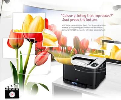 Samsung CLP-325/SEE CLP-325 Colour Laser Printer 2400X600dpi 32MB Memory 16PPM (M) 4PPM (C) 130 Sheet Cassette