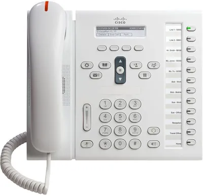 Cisco Unified IP Phone 6961 Standard VoIP Phone SCCP White