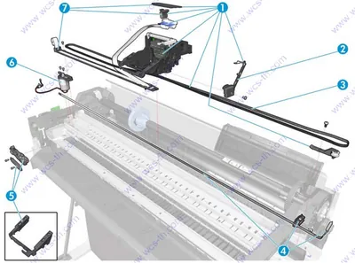 CQ890-67012 - HP Left Cover Assembly for DesignJet T120 / T520 Series