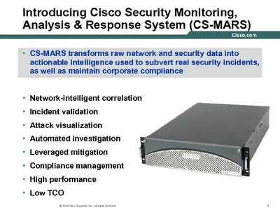 CS-MARS-50-K9 - Cisco Security Monitoring, Analysis and Response System 2 x 10/100/1000Base-T LAN Network Threat Management System