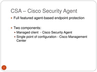 CSA-B50-SRVR-K9 - Cisco Security Server Agent License 50 Agent(s) Standard Licence PC, UltraSPARC