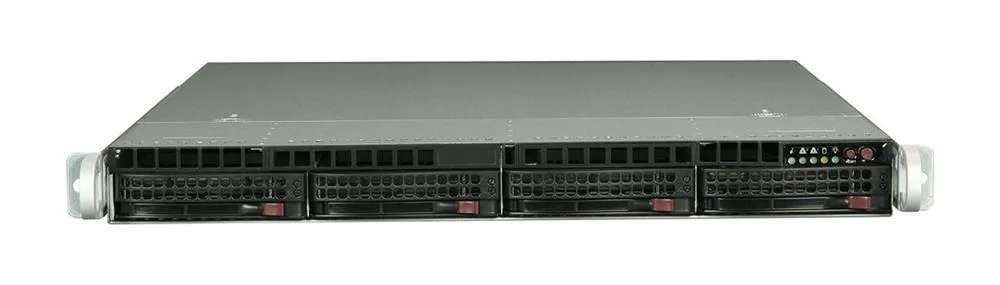 Supermicro CSE-815TQ-600WB 1U Rack-mount Server Chassis 600-Watts PS 4x 3.5in Hot-Swap Server Case. In Stock