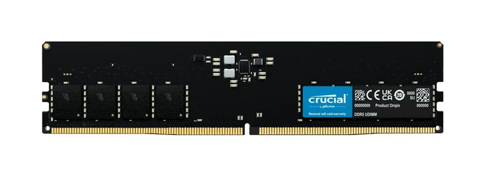 CT16G48C40U5 - Crucial 16GB DDR5 4800 MHz UDIMM Memory Module