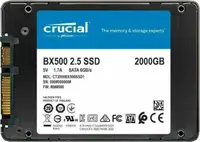 CT2000BX500SSD1 Crucial BX500 2TB 2.5 inch SATA3 Solid State Drive (3D NAND)