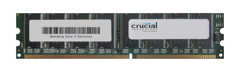 CT258204 - Crucial 512MB DDR-333 MHz PC2700 non-ECC Unbuffered CL2.5 184-Pin DIMM Memory Module upgrade for Intel D845GBV