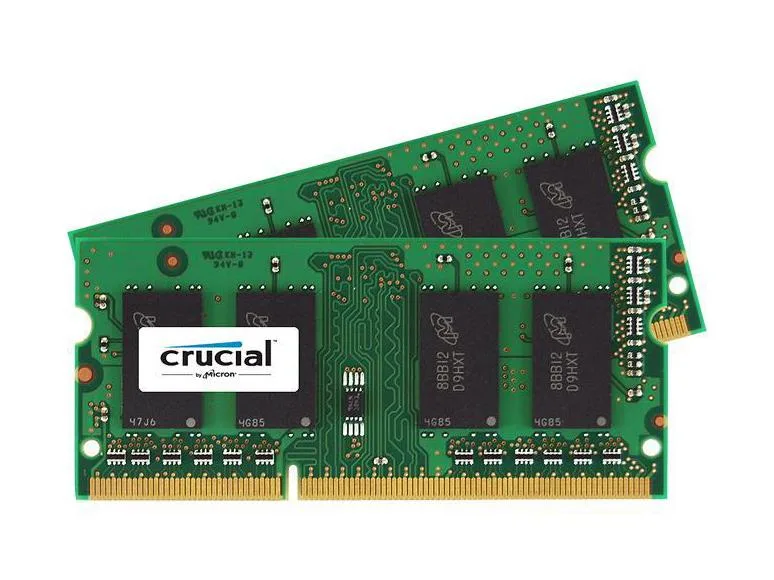 CT2K25664BF186DJ - Crucial 4GB Kit (2 X 2GB) DDR3-1866MHz PC3-14900 non-ECC Unbuffered CL13 204-Pin SoDimm Memory