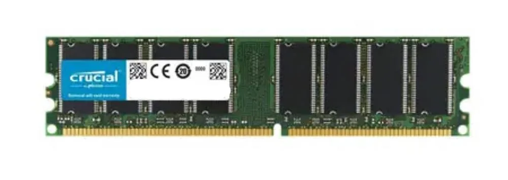 CT318586 - Crucial 512MB DDR-333 MHz PC2700 non-ECC Unbuffered CL2.5 184-Pin DIMM Memory Module upgrade for Intel D865GBF