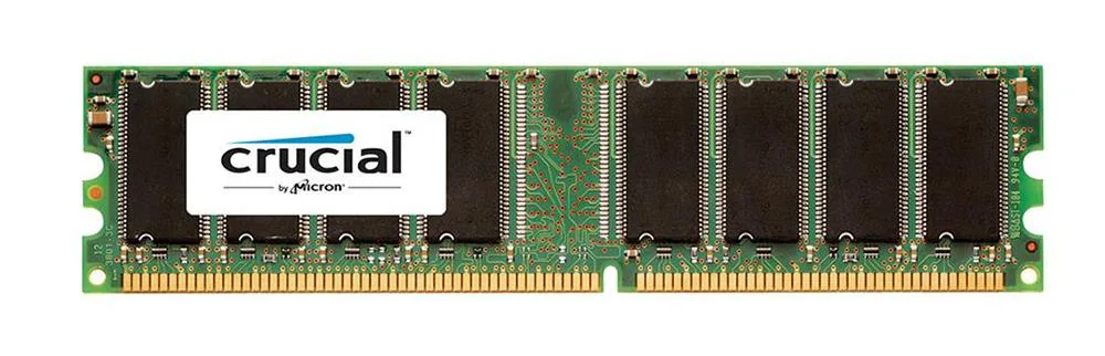 CT318645 - Crucial 1GB DDR-333 MHz PC2700 non-ECC Unbuffered CL2.5 184-Pin DIMM Memory Module upgrade for Intel D865PERL