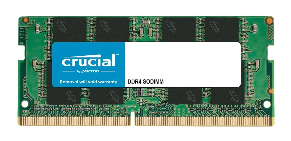 CT32G4SFD8266 - Crucial 32GBDDR4-2666MHz PC4-21300non-ECC Unbuffered CL19 260-Pin SoDimm 1.2V Dual Rank Memory Module