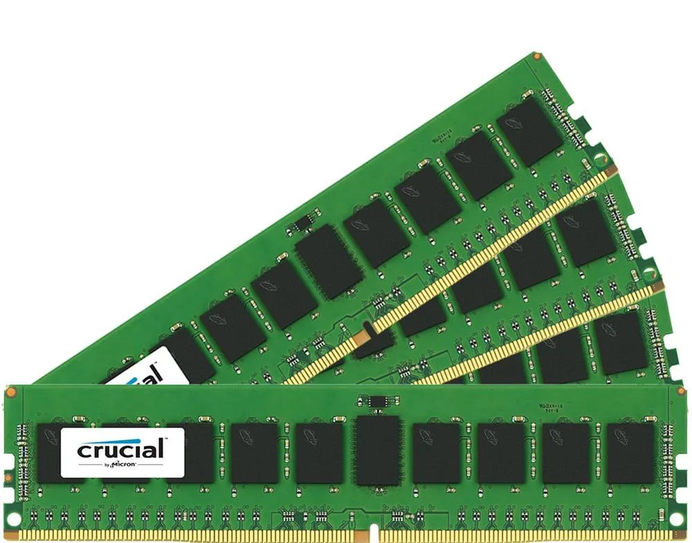 CTD421RX32 - Crucial 32GB Kit (4X8GB) DDR4-2133MHz ECC Registered CL15 288-Pin DIMM 1.2V R1 Memory
