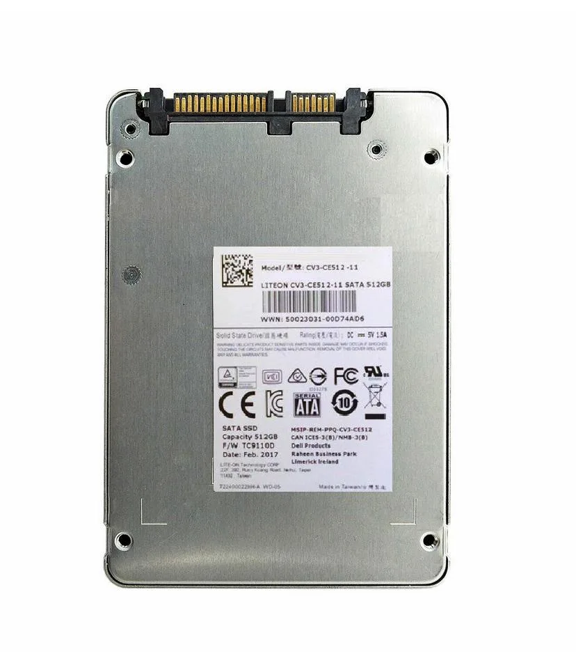 CV3-CE512-11 - Lite On CV3 Series 512GB Multi-Level Cell (MLC) SATA 6Gb/s 2.5-inch Solid State Drive