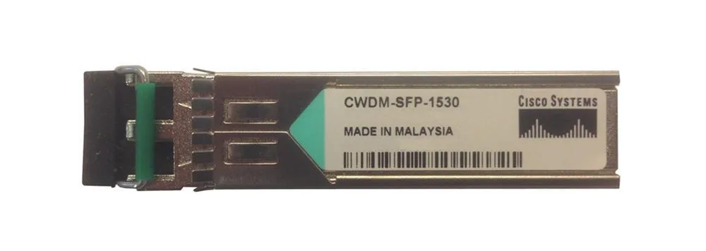 CWDM-SFP-1530-RGD - Cisco 1Gbps 1000Base-CWDM Fibre Channel Single-mode Fiber 80km 1530nm Duplex LC Connector SFP Transceiver Module