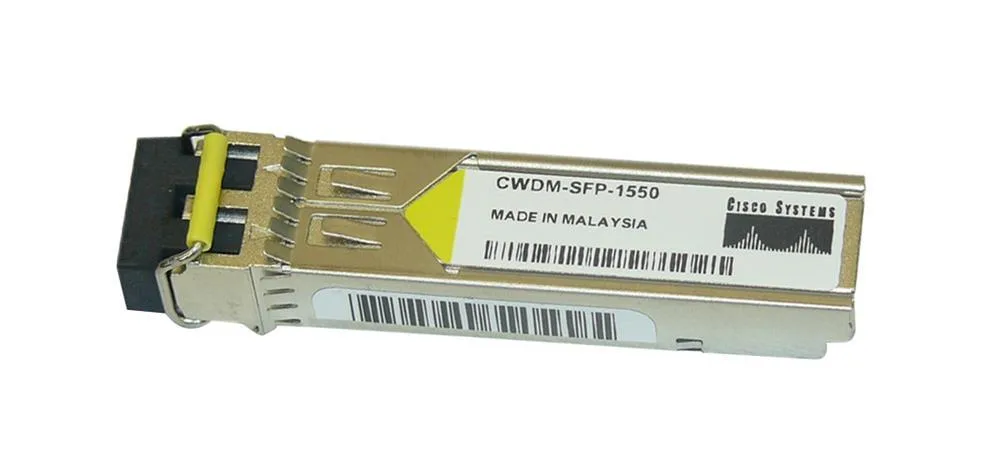 Cisco CWDM-SFP-1550/NS 1Gbps 1000Base-CWDM Fibre Channel Single-mode Fiber 80km 1550nm Duplex LC Connector SFP Transceiver Module