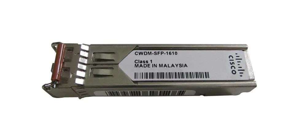 CWDM-SFP-1610-150KM - Cisco 1Gbps 1000Base-CWDM Fibre Channel Single-mode Fiber 150km 1610nm Duplex LC Connector SFP Transceiver Module