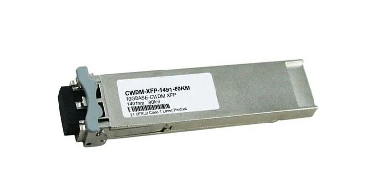 CWDM-XFP-1491-80KM - Cisco 10Gb/s 10GBase-CWDM Single-Mode Fiber 80km 1491nm Duplex LC Connector XFP Transceiver Module