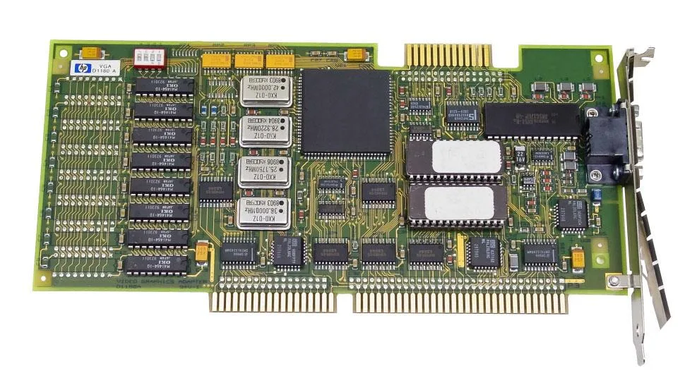D1180A - HP 512KB DRAM 16-Bit VGA Video Graphics Card