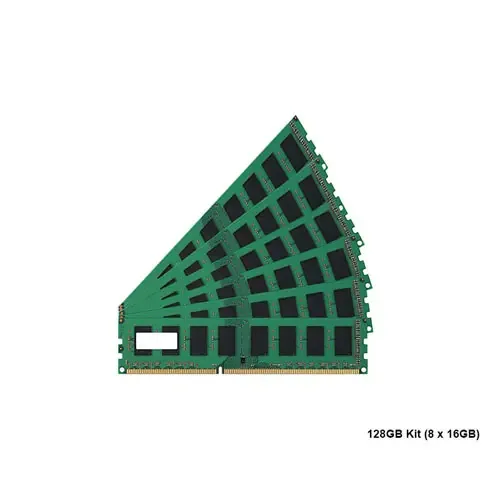 D3D05AV - HP 128GB Kit (8x16GB) PC3-12800 DDR3-1600MHz ECC Registered CL11 RDIMM Dual-Rank Memory