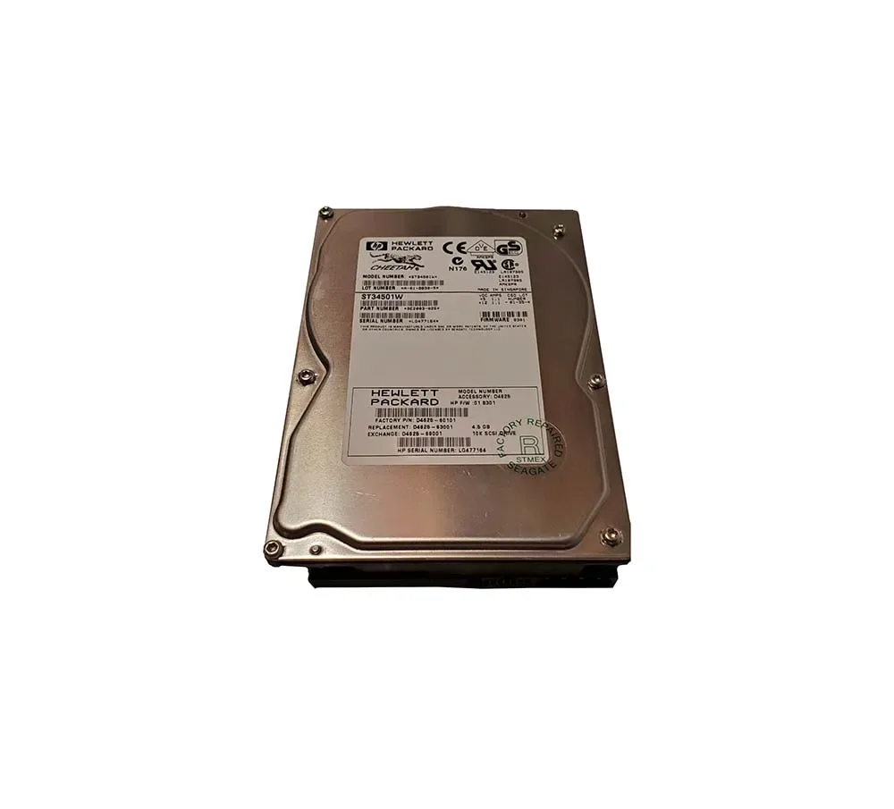 D4625-60101-63 - HP 4.3GB 10000RPM Ultra Wide SCSI non Hot-Plug LVD 68-Pin 3.5-inch Hard Drive