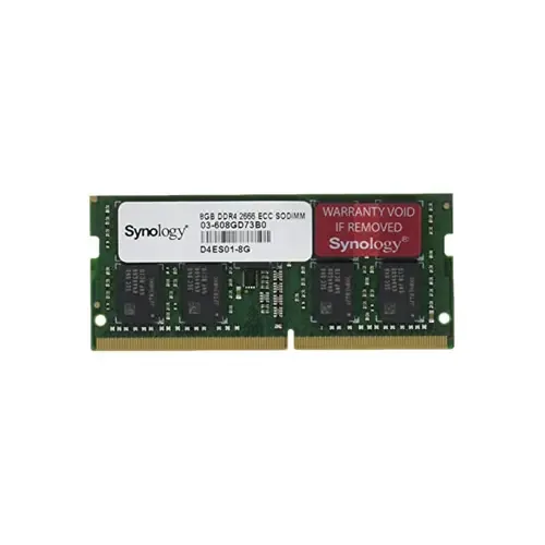 D4ES01-8G - Synology 8GB 2666 MHz PC4-21300 Non-ECC Unbuffered CL19 260-Pin SODIMM 1.2V Memory Module