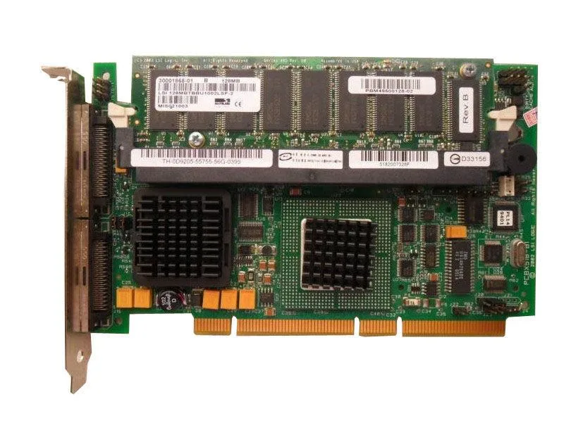D9205 - Dell PERC4 Dual Channel PCI-X Ultr320 SCSI RAID Controller Card with Standard Bracket