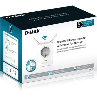 D-Link DAP-1365/B DAP-1365 IEEE 802.11n 300Mbit/s Wireless Range Extender