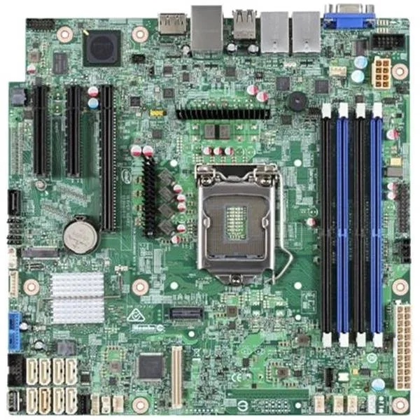 DBS1200SPLR - Intel C236 Chipset DDR4 ECC UDIMM 4-Slot Micro ATX System Board (Motherboard) Socket LGA1151