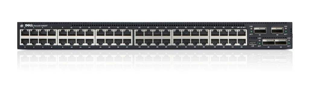 Dell DC1GN S4820T 48x Ports 10GBase-T 4x Ports QSFP+ Layer 2 Manageable Gigabit Ethernet Network Switch with Dual Power And Rails