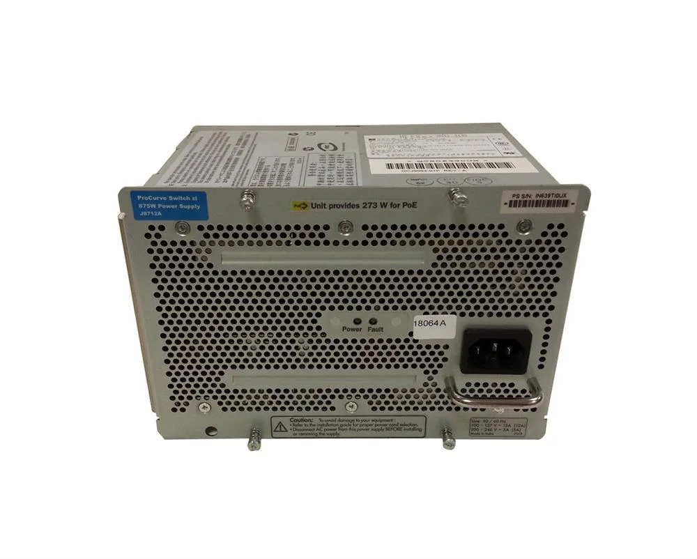 DCJ9002-01P - HP 875-Watts Power Supply for Procurve Switch 5400zl 5400zl