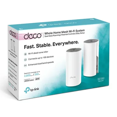 TP-Link DECO E4 (1-PACK) AC1200 Whole Home Mesh Wi-Fi System