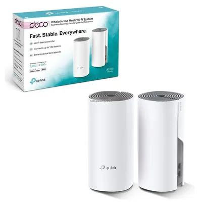 TP-Link DECO E4(2-PACK) AC1200 Whole Home Mesh Wi-Fi System